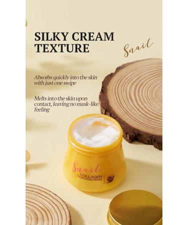 XINRAN Snail face cream moisturizer with snail mucus antiwrinkle cream vegan moisturizer with snail mucus for antiwrinkle rejuvenation for daily facial care 8 pieces - Buy Online on GoSupps.com