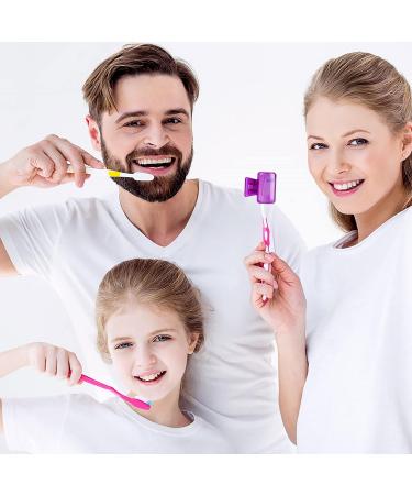 4 Pack Travel Toothbrush Head Covers - Portable Plastic Protector Caps for Household, Travel, Camping - Green, Orange, Purple, Red - Buy Online on GoSupps.com