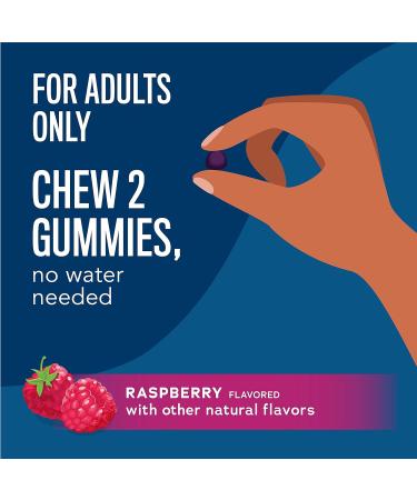 Natural Vitality Brain Health & Memory Gummies - Functional Mushroom Extract Blend - Vegan & Gluten Free - Raspberry Flavored - 60 Gummies - Buy Online on GoSupps.com