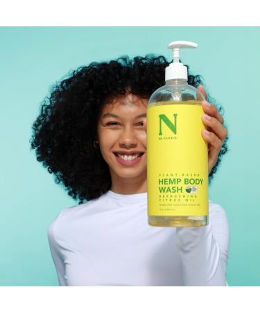 Dr. Natural Hemp Body Wash - Citrus 32 oz | Pure Plant-Based & Moisturizing with Organic Shea Butter | Deep Cleansing for Sensitive Skin - Buy Online on GoSupps.com