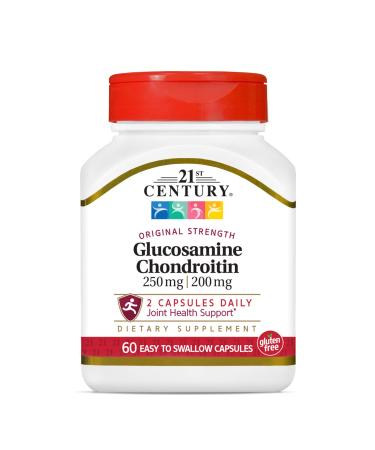21st Century Glucosamine Chondroitin Original Strength 60 Easy to Swallow Capsules