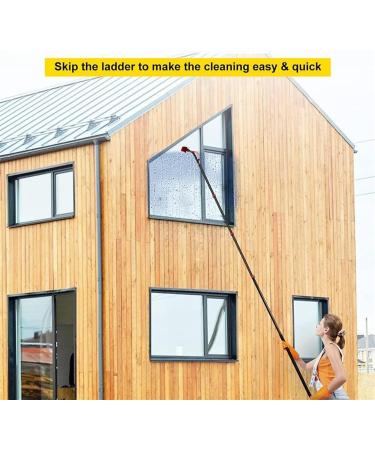 Water Fed Pole Kit Water Fed Brush W/Squeegee 3-In-1 Aluminum Outdoor Window Cleaner W/ 20M Hose Cleaning Tool for Window Glass 30Cm 7.2M - Buy Online on GoSupps.com