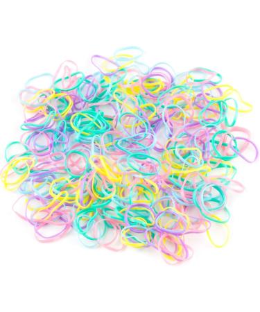 Mytoptrendz Pastel Mix Small Tiny Mini Elastics Hair Tie Ultra Elastic Rubber Bands - Buy Online on GoSupps.com