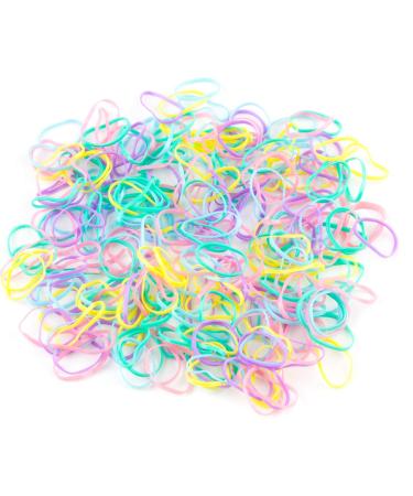 Mytoptrendz Pastel Mix Small Tiny Mini Elastics Hair Tie Ultra Elastic Rubber Bands