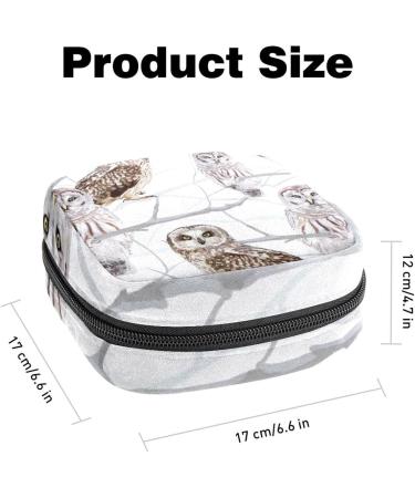 GIAPB Owl Print Period Bag | Sanitary Napkin & Makeup Storage Pouch - Buy Online on GoSupps.com