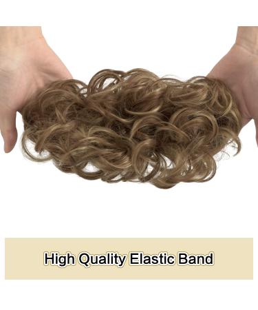 Sofeiyan Hair Part Ties | Wavy Big Chignon Updos for Women | 60g Brown & Blond - Shop Internationally - Buy Online on GoSupps.com