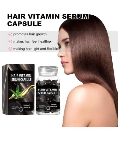 Hair Vitamin Serum Capsule Hair Oil Capsules Hair Essential Oil Capsules Capsules for Hair Care Dry Hair Repair Capsules Hair Moisturizing Essence Formula Prevent Hair Loss and Enhance Shine - Buy Online on GoSupps.com
