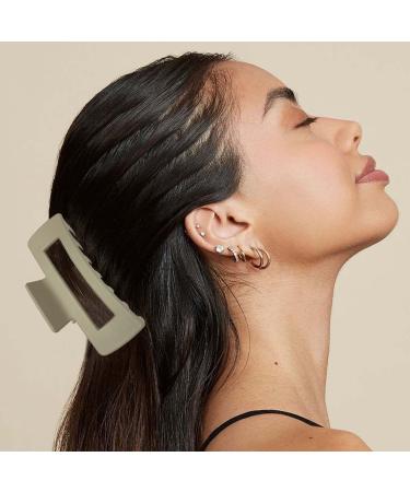 6 Pack Large Matte Hair Clips for Thick Hair - Strong Hold Claw Clips for Women - Non-Slip Rectangle and Butterfly Hair Accessories - Buy Online on GoSupps.com