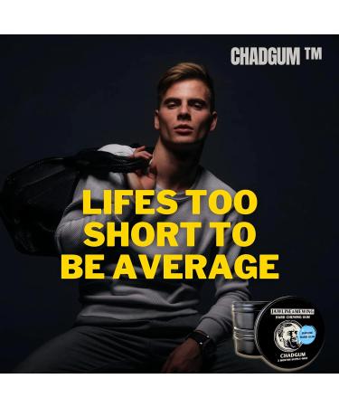 JAWTONE CHADGUM Hard Mewing JAWLINE GUM puissant exercice de m choire 2 mois d'approvisionnement Jawline shaper | Exerciseur de m choire pour les hommes qui souhaitent am liorer Menthe Xylitol  - Buy Online on GoSupps.com