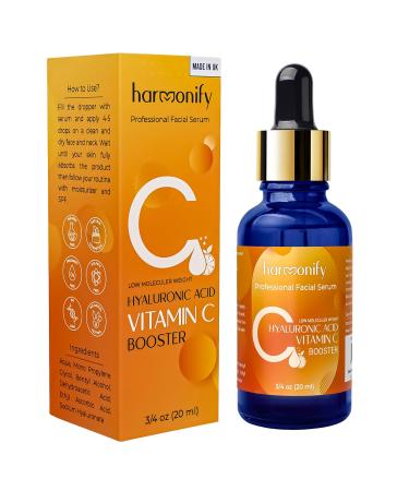 Buy Hyaluronic Acid Serum with Vitamin C - Hydrating Brightening Anti-Aging Formula for Glowing Skin | 0.75 oz - Buy Online on GoSupps.com