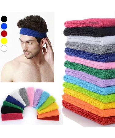 Yeshan 12 Pack Stretchy Athletic Sweatband - Ideal for Sports & Fashion | Wicking Towel Material - Buy Online on GoSupps.com