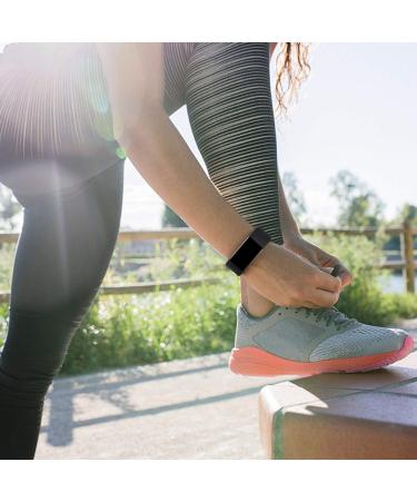 Pack of 3 Silicone Bands for Fitbit Charge 4/3/3 SE - Waterproof & Breathable Wristbands for Women and Men (Large, Black/Navy Blue/Gray) - Buy Online on GoSupps.com