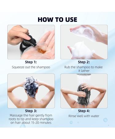 Evil Black hair color shampoo for gray hair black hair dye shampoo 3 in 1semipermanent hair color shampoo for women and men 100 gray coverage - Buy Online on GoSupps.com