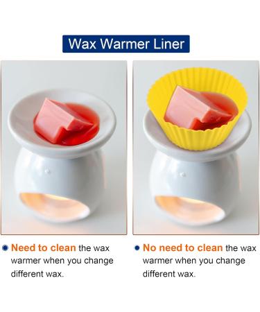 Buy 25pcs Wax Melt Warmer Liner Silicone - Yellow Candle Scent Melter | International Shipping - Buy Online on GoSupps.com