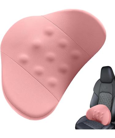 Car Lumbar Pillow | Driving Lumbar Support Cushion | Soft Lumbar Pillow for Lower Back Discomfort Relief Car Back Cushion for Driving Ergonomic Lumbar Support for Car Pink - Buy Online on GoSupps.com