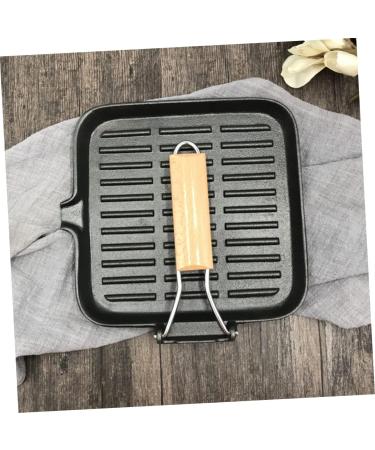 MAGICLULU Frying Pan Carbon Steel Pan Camping Cooking Stove Stainless Steel Cookware Outdoor Nonstick Skillet Flat Nonstick Bakeware Camping Cooking Utensils Gas Stoves Dropshipping Iron - Buy Online on GoSupps.com