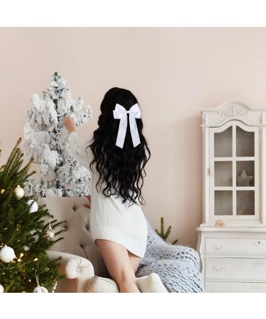 2 Pack Bow Hair Clips Pink Hair Bows for Women Girls Large Bow Clips Hair Barrette Hair Accessories(Black White) - Buy Online on GoSupps.com