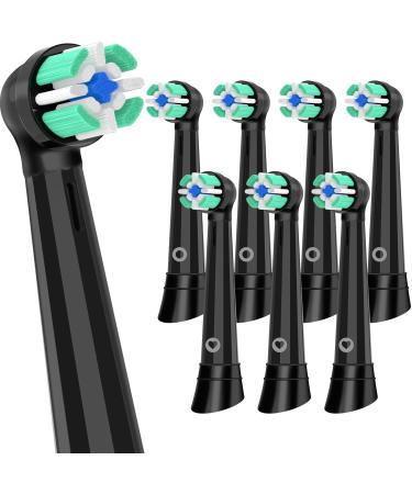 8 Substitute brush heads Compatible with oral B io 3/4/6/7/8/9/10 on the plug -in brush powerful cleaning toothbrush head Compatible with io upright toothbrushes (black) 8er black - Buy Online on GoSupps.com