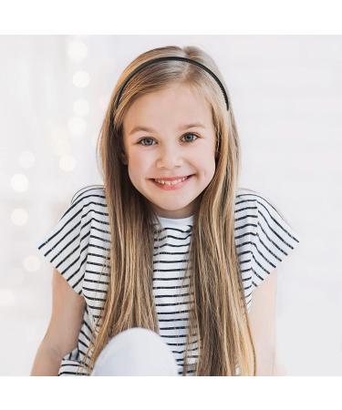 Plastic Headband Hair Ties - 3 Soft Anti-Slide Bands in 3 Colors | DIY Frontal Ligaments for Women Men & Girls - 8mm Width - Buy Online on GoSupps.com