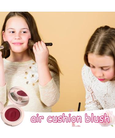 Cream Blush For Cheeks Lightweight Creamy Air Cushion Cheek Blush Long-lasting Waterproof Highly Pigmented Blendable Moisturizing Face Blushes & Face Makeup For Dewy Finish And Natural Look - Buy Online on GoSupps.com