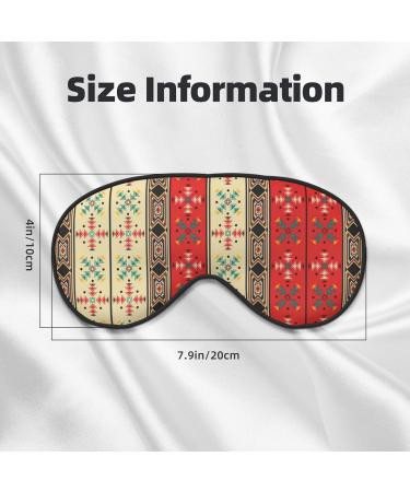 Navaho Style Unisex Sleep Eye Mask | Soft Comfort Travel Eye Shade for Yoga & Shift Work - Buy Online on GoSupps.com