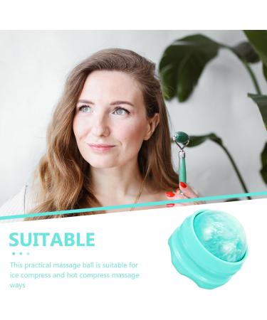 Healvian Cold Massage Scooterball Handheld Deep Tissue Ice Massage Ball for Neck Shoulder Back Knee & Feet Relieve Sore Muscles Green - Buy Online on GoSupps.com