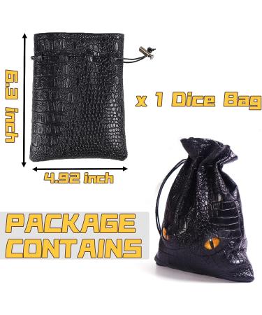 DND Dice Bag - Medieval Leather Coins Pouch for 6 Sets of Dice - RPG Game Storage & Accessories - Buy Online on GoSupps.com