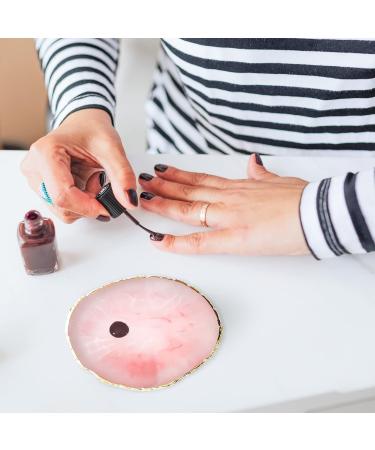 WOSO Pink Resin Nail Art Palette | Nail Polish Mixing Tray & DIY Accessories for Nail Design - Buy Online on GoSupps.com