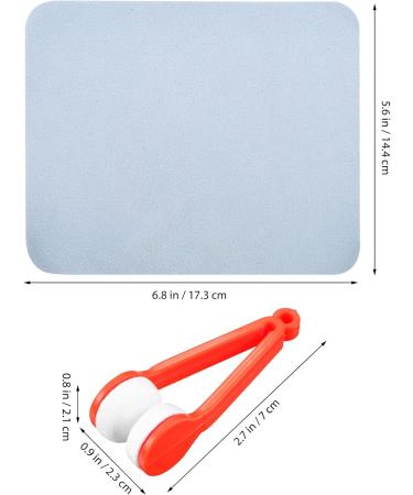 Lurrose 10pcs Microfiber Eyeglass Cleaner Cloth & Brush Set for Glasses and Screens - Buy Online on GoSupps.com