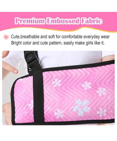 Kids Arm Sling for Shoulder Injury - Cute Pink Medical Brace with Rotatable Buckle - Girls' Shoulder Immobilizer - Buy Online on GoSupps.com