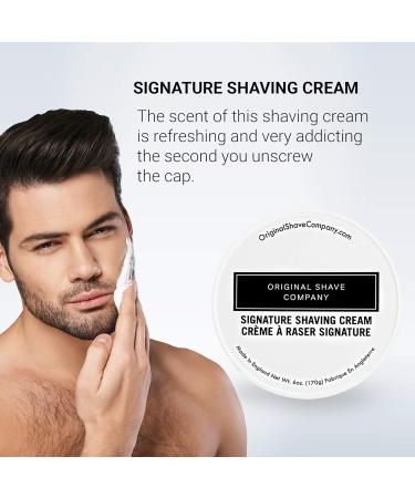 New Men's Shaving Cream - Signature Scent Formula | Soft Smooth & Silky Lather for the Ultimate Shave - Buy Online on GoSupps.com