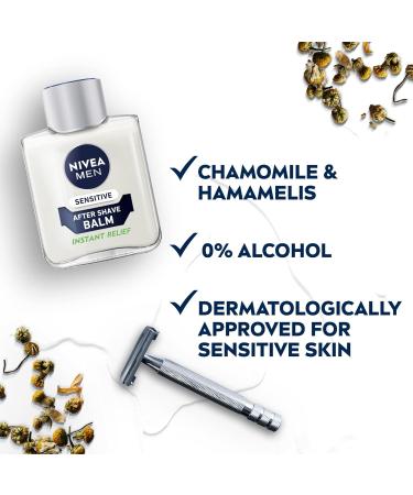NIVEA Men Sensitive Post Shave Balm 100 ml - Buy Online on GoSupps.com