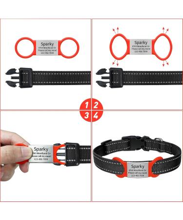 Tagme 2 Pack Personalized Dog Tags - Engravable Pet ID for Small & Medium Breeds - Custom Red Dog Brand for Dogs & Cats - Buy Online on GoSupps.com