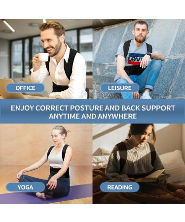 Back Brace Posture Corrector for Men & Women | Lumbar Support for Pain Relief | Scoliosis & Hunchback Aid | Improve Posture (Large - Buy Online on GoSupps.com