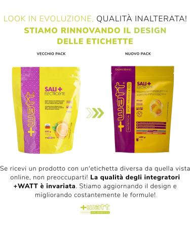 Watt Sali+ Electrolyte For energy during physical activity Format Doypack 600 g Orange flavor - Buy Online on GoSupps.com
