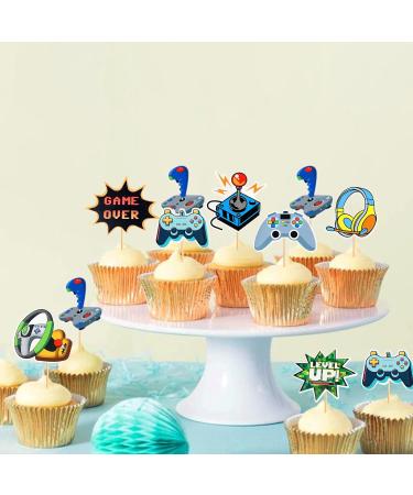 Cyodoos 48Pcs Video Game Cupcake Toppers Assembled Game On Controllers Cupcake Picks GamePad Cake Decorations for Game Theme Baby Shower Kids Boys Girls Birthday Anniversary Party Decorations Supplies - Buy Online on GoSupps.com