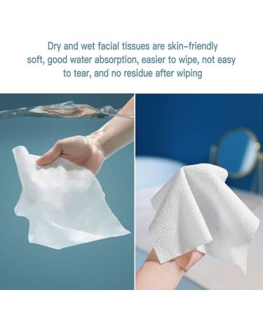Disposable Cotton Face Towels - Soft Hypoallergenic Baby & Makeup Remover Towels (2 Pack) - Ideal for Sensitive Skin - Buy Online on GoSupps.com