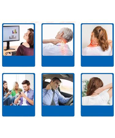 Neck Support Brace Neck Brace for Neck and Support for Women Men Neck Brace for Sleeping Soft Foam Relieves Pressure in Spine 2pcs yl-105023(Color:Black+Pink) - Buy Online on GoSupps.com