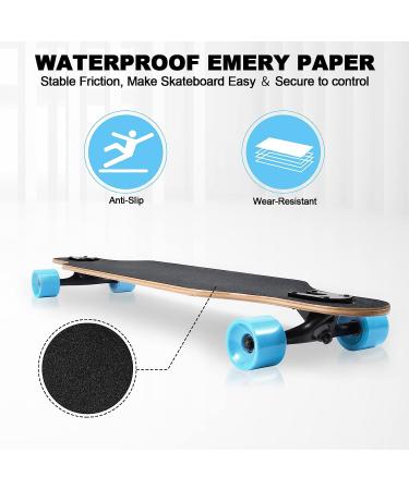 TLHB 41 Inch Drop Through Longboard Complete | Premium Nature Maple Cruiser for Adults, Teens & Kids | High-Speed Bearings & T-Tool | Pink - Buy Online on GoSupps.com