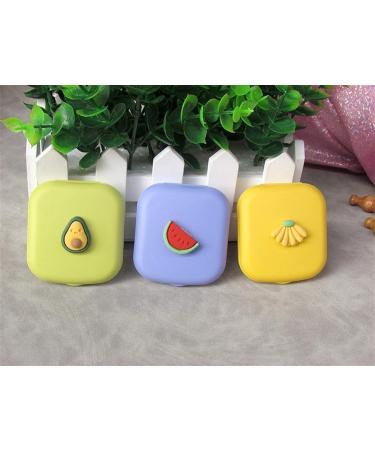 Stylish Lentil & Contact Lens Storage Container with Mirror - Mini Square Box for Sweet Girls - Buy Online on GoSupps.com