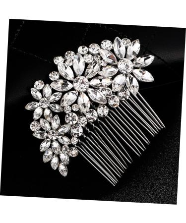Housoutil Comb Rhinestone Headpiece Wedding Hair Clip Rhinestone Hair Clip Bridal Hair Clip Rhinestone Hair Accessories Wedding Veils Pearl Tiara Bride Hair up Rhinestones - Buy Online on GoSupps.com