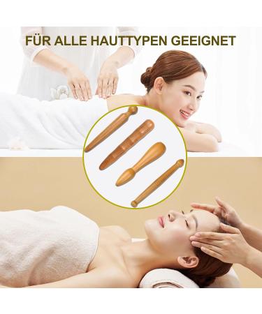 Kaluroil 4-Pack Massage Sticks - Trigger Point Massagers for Foot Shoulder Back & Leg Relaxation Wood Muscle Roller Stick for Ultimate Relief - Buy Online on GoSupps.com