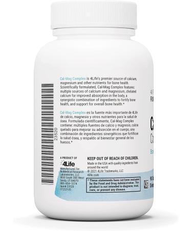 4Life Cal-Mag Complex - Muscle, Bone, and Joint Support Supplement - 90 Tablets - Buy Online on GoSupps.com