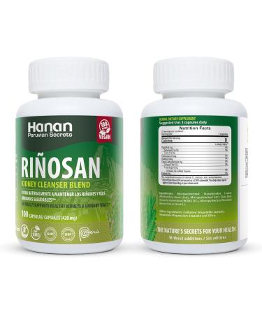 Hanan Rinosan Kidney Cleanser Blend - 100 Capsules for Healthy Kidney & Urinary Tract Support | International Shipping Available - Buy Online on GoSupps.com