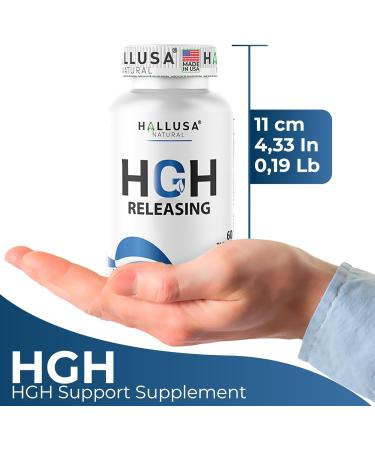 HGH-Releasing Support Supplement with L-Arginine & Ornithine | Nitric Oxide Support for Muscle Recovery Energy & Performance | Amino Acid Complex with Vitamin B3 & Chromium | 60 Tablets - Buy Online on GoSupps.com
