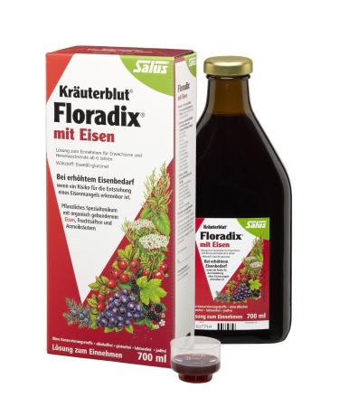 Salus Salus Floradix Pack of 2 bottles of herbal blood (2 x 700 ml)