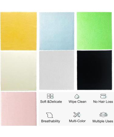 Yoezuo 7-Pack Microfiber Glasses Cleaning Cloth - 18x15cm - Soft Towels for Glasses Screens Tablets Phones & Cameras (7 Colors) - Buy Online on GoSupps.com