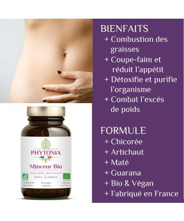 Organic Slimming | Powerful Fat Burner + Effective Detox + Extra Strong Appetite Suppressant | Chicory Artichoke Mate Guarana | Vegan | 6 - Buy Online on GoSupps.com