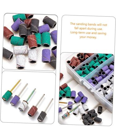 Housoutil 1 Set Nail Polish Set Manicure Buffing White Nail Grinding Nail Sanding Bands Manicure Band Nails Kit Drill Sanding Bands Nail Tools Alloy Polisher Polishing Tape - Buy Online on GoSupps.com