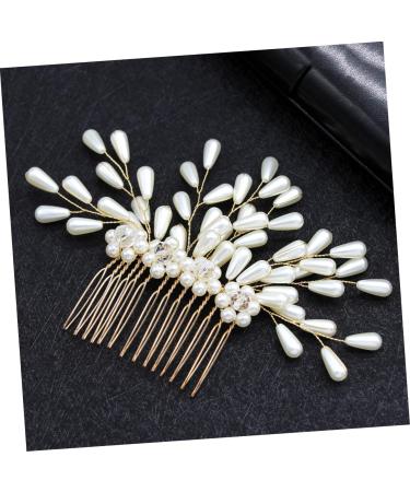 DOITOOL Bridal Hair Clip Bridesmaid Hair Accessories Hair Side Comb Clip Hair Combs for Women Clip Wedding Hair Comb Crystal Hair Comb Hair Jewels for Women Tiara Miss Hairpin Pearl - Buy Online on GoSupps.com